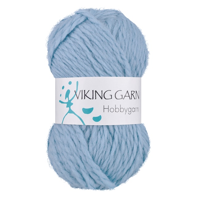 Hobbygarn 50 g Lys blå 920 Viking Garn