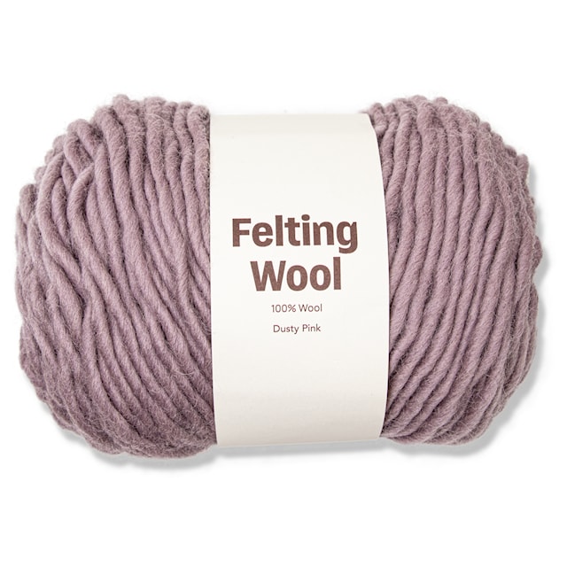 Felting Wool 100 g Dusty Pink A008 Adlibris