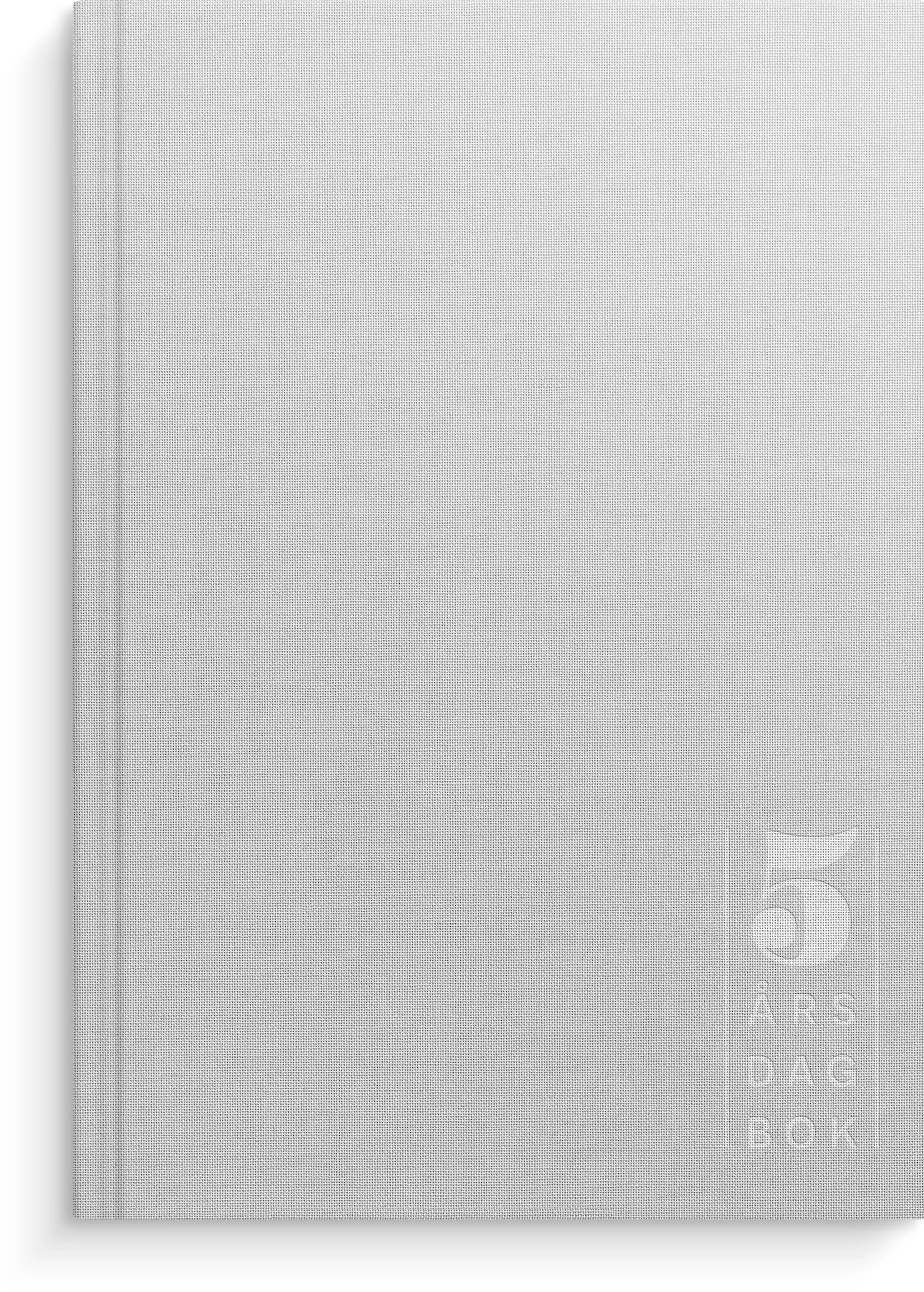 Tuotekuva ille 5-vuotispäiväkirja Pellavatekstiili Vaaleanharmaa, Burde