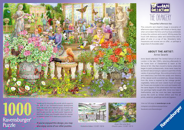 Tuotekuva 4 - Cosy Café Secret Garden Palapelit 1000 palaa, Ravensburger