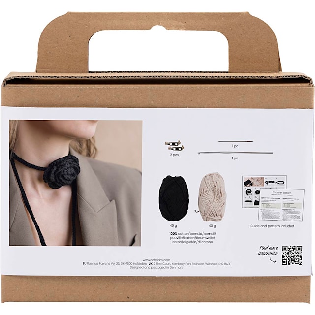 Produktbild 2 för DIY Kit Virkning mobilväska 2-pack Creativ Company