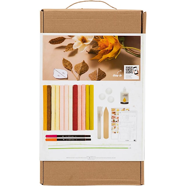 Produktbilde 2 for DIY Kit Kreppapir, Bukett, Strekk-/krep: 180%, 1 pk.