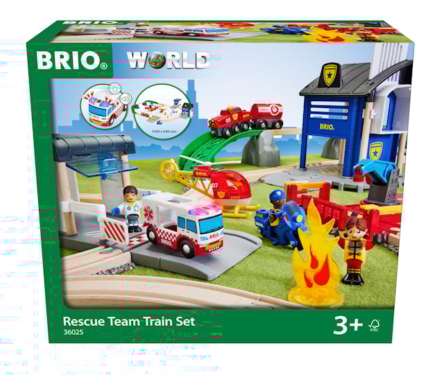 Produktbild 1 för Rescue Team Train Set (36025) Brio