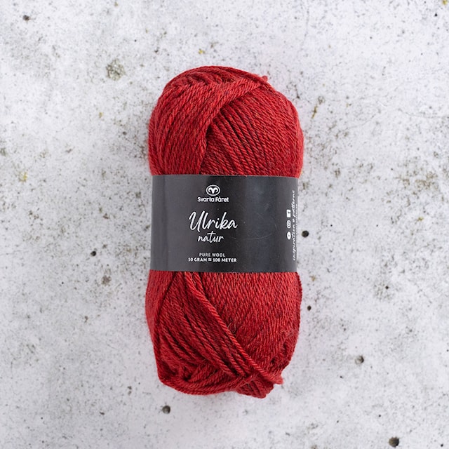 Ulrika Natur Villalanka 50 g Ruby Nature 10 Svarta Fåret