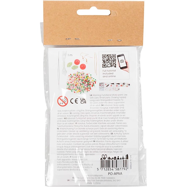 Produktbilde 5 for Mini DIY Kit Smykker, Elastisk armbånd og ørering, 1 pk.