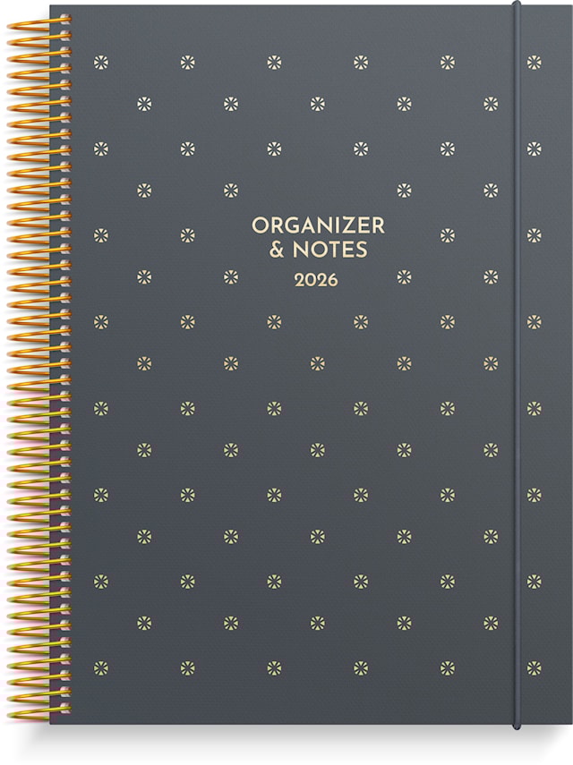 Produktbilde 1 for Kalenteri 2026 Organizer & Notes A5 Sininen Burde