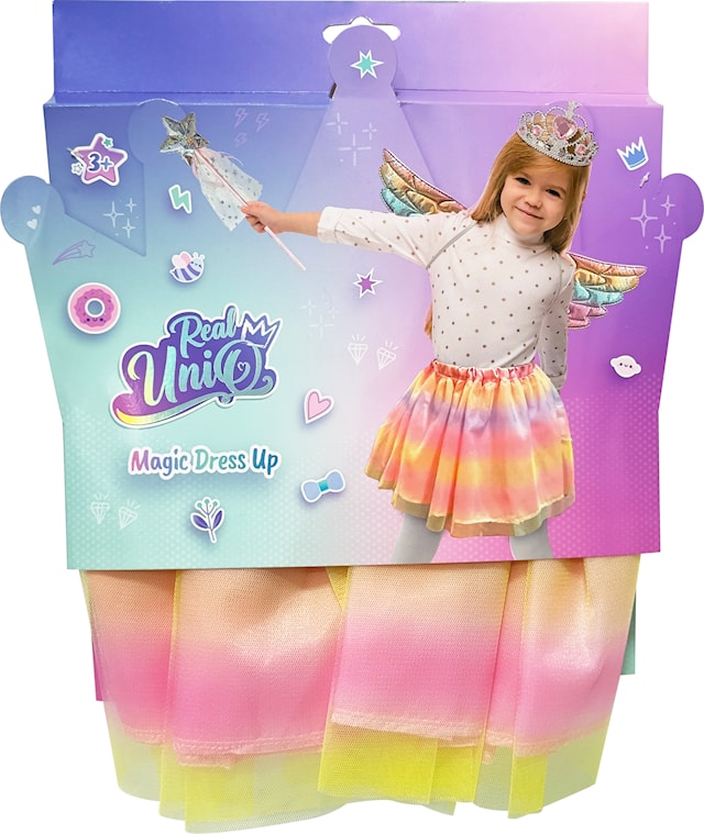 Produktbild 5 för Maskeraddräkt Prinsessälva Rainbow Real UniQ