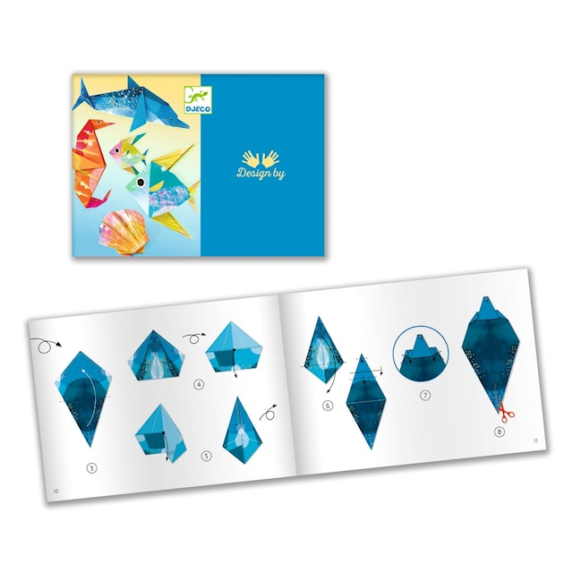 Produktbilde 1 for Origami Sjødyr 24 Ark Djeco