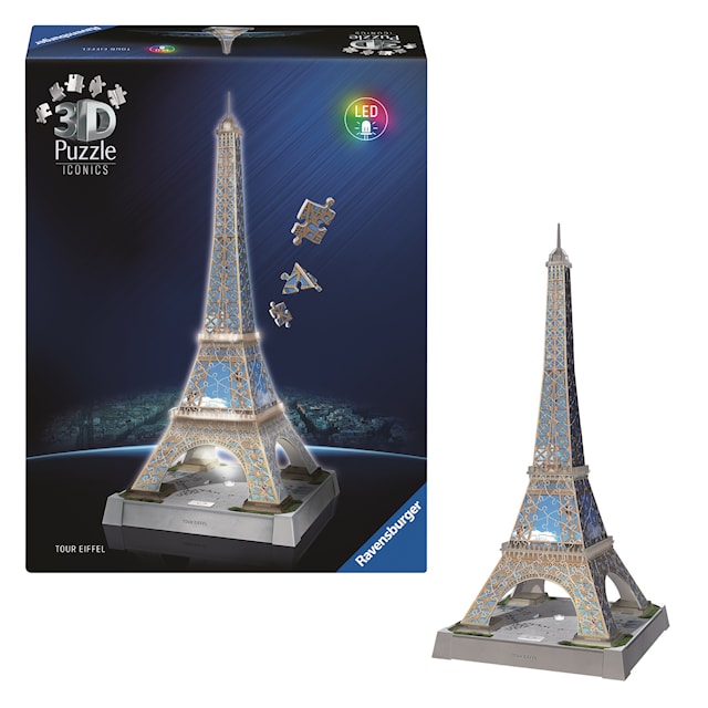 Tuotekuva 2 - Iconics La Tour Eiffel with Light 216p Ravensburger