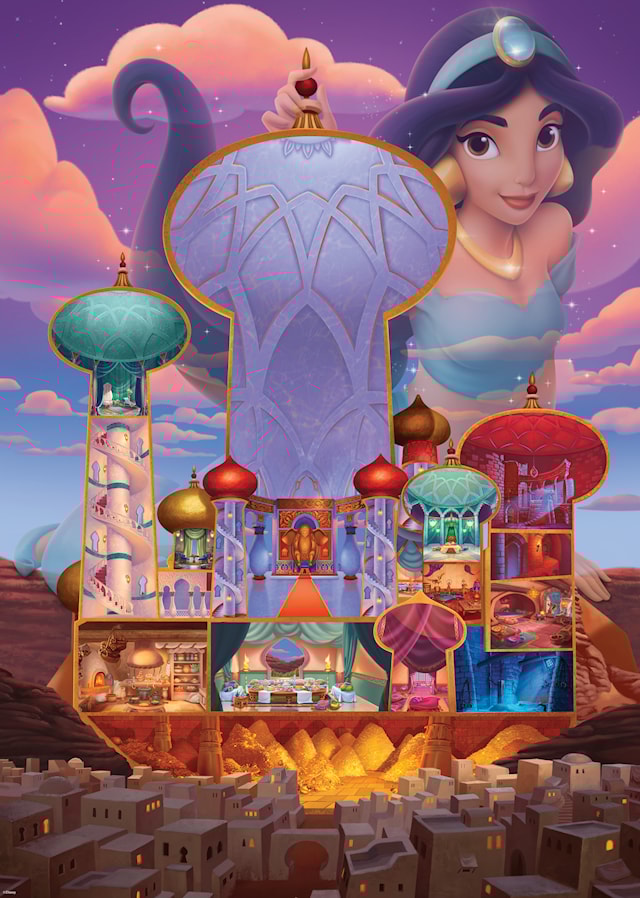 Tuotekuva 2 - Disney Castles Jasmine Palapelit 1000 palaa, Ravensburger