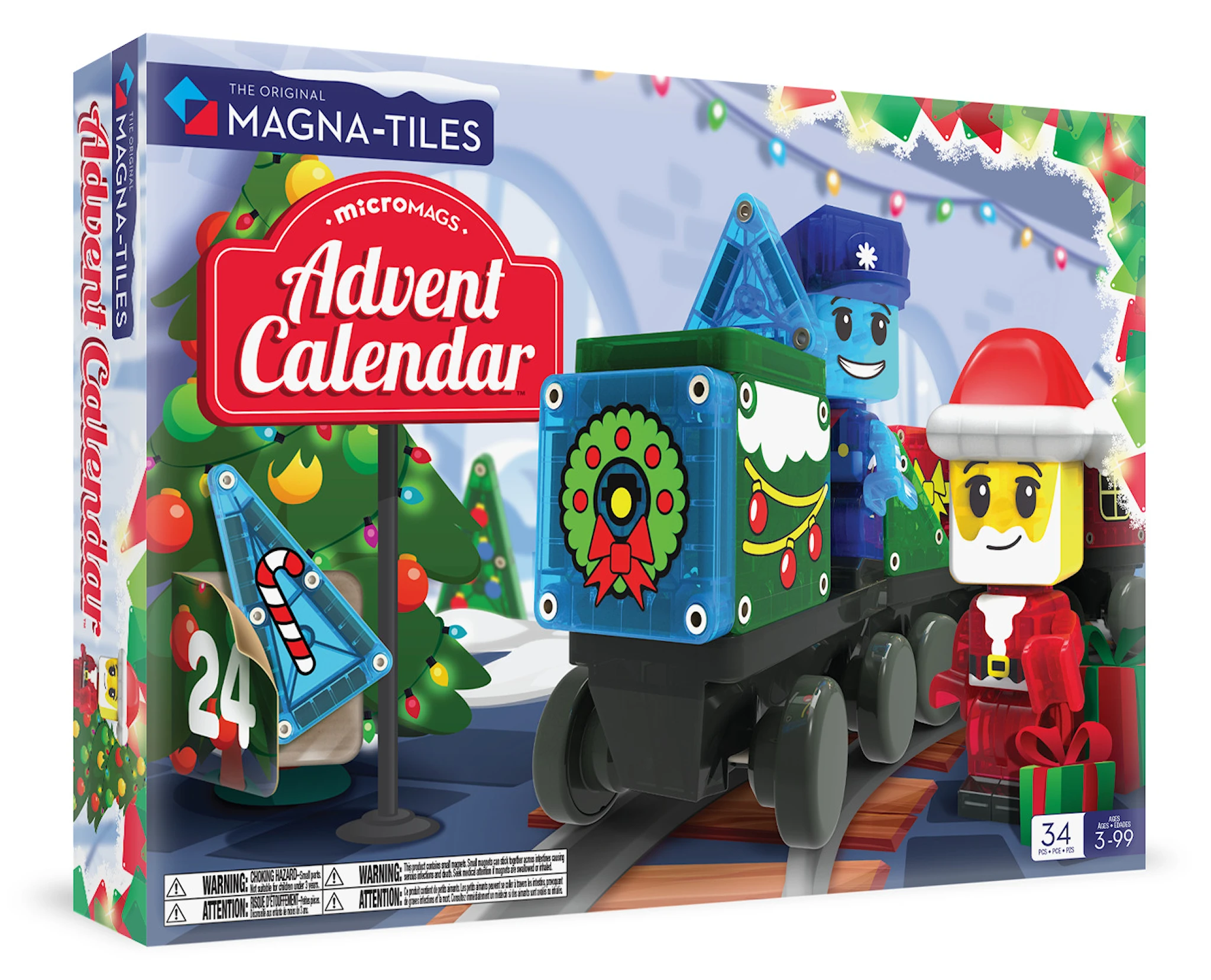 Produktbilde for Magna-Tiles Micromags Magnetlek Adventskalender