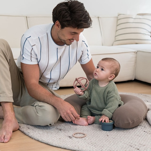 Produktbild 2 för Amningskudde Quilt Choklad Doomoo