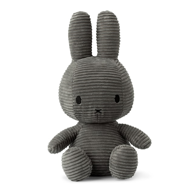 Miffy Corduroy, Gosedjur 33 cm, Mörkgrå
