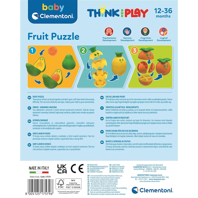 Produktbilde 3 for Fruit Puzzle Clementoni