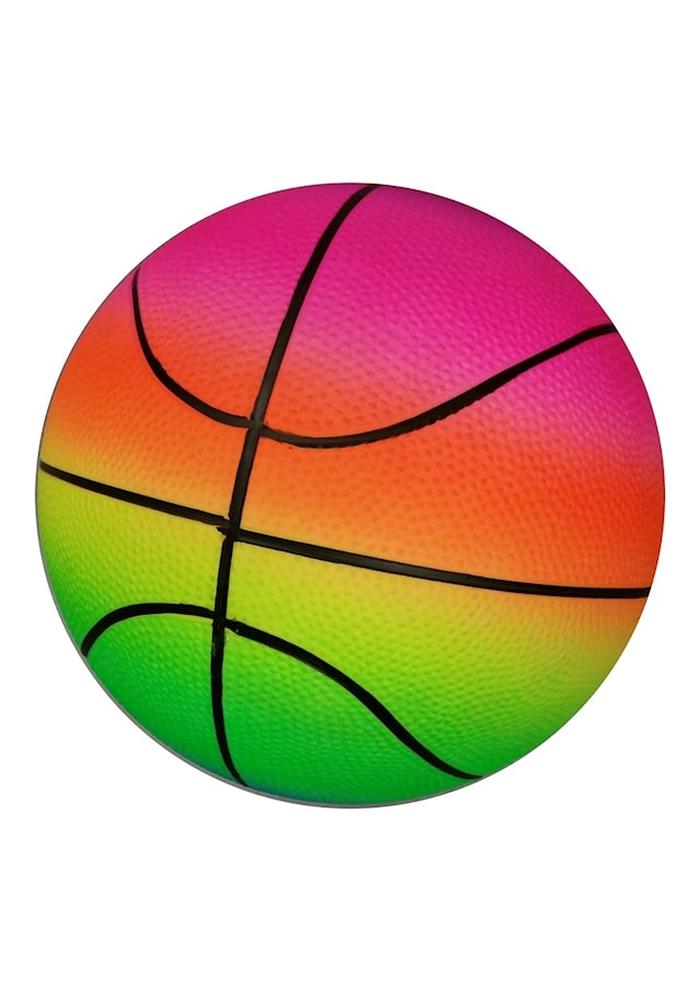Regnbågsboll Basket Stor Plast