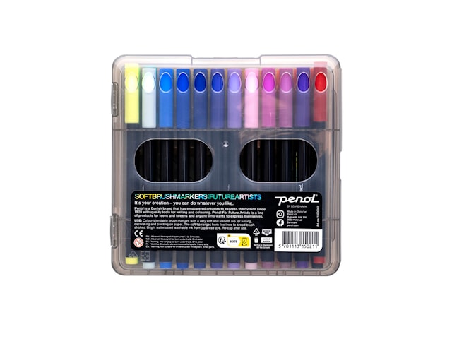 Tuotekuva 3 - Softbrush-tussit tuleville taiteilijoille 36 väriä Penol