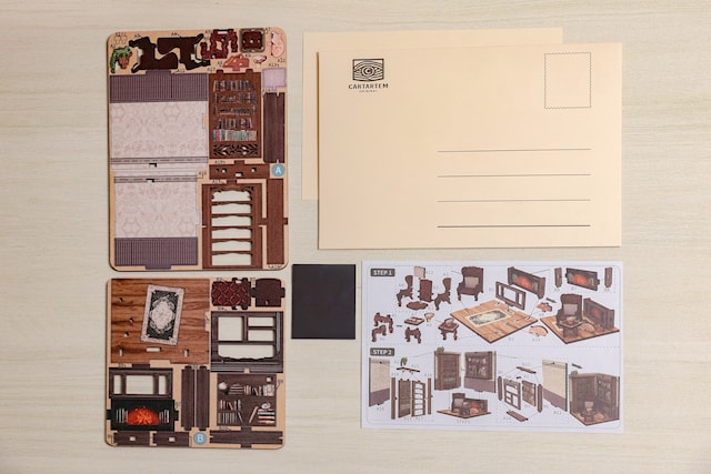 Tuotekuva 7 - Book Nook: Mini DIY Magnetic Library 1 -magneetti, Caratem