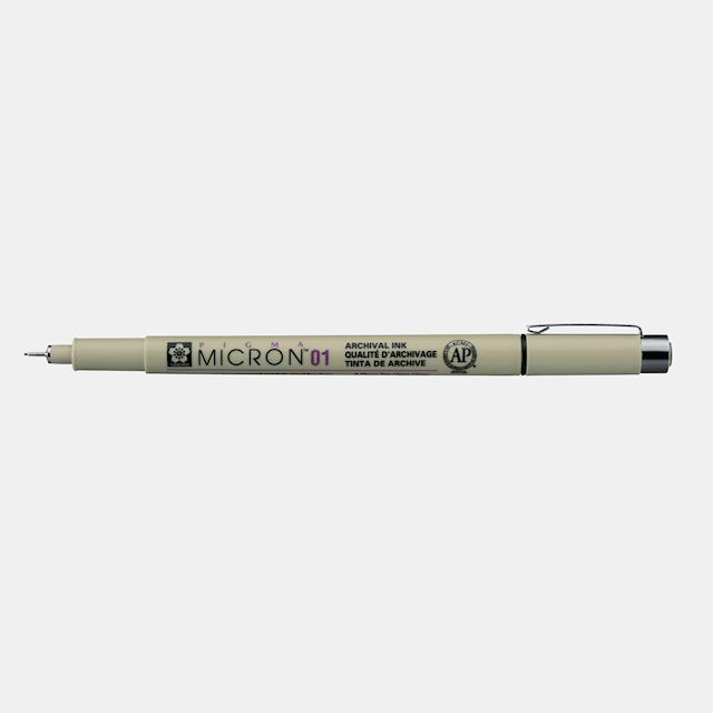 Sakura Pigma Micron Fineliner 01 0.25 mm Black