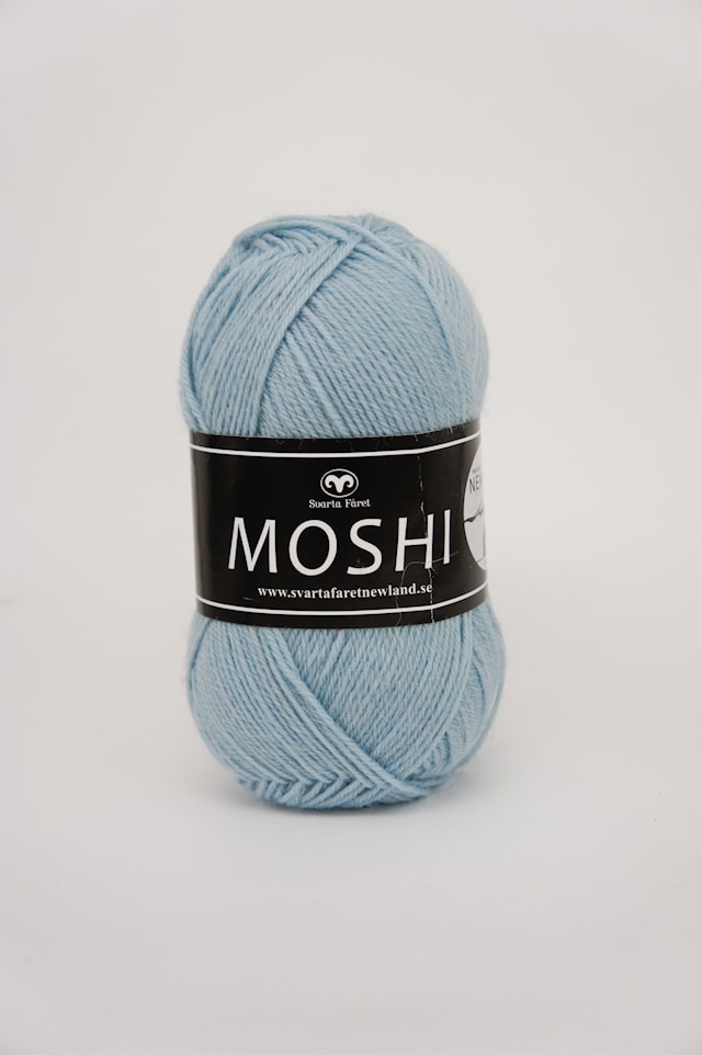 Giva (Moshi) Garn Alpakkamiks 50 g lys aqua 74 Svarta Fåret