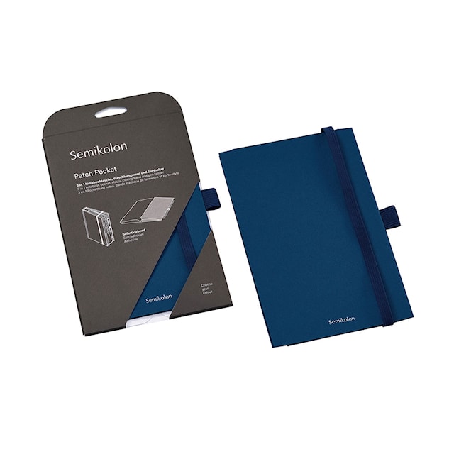 Tuotekuva 3 - Säilytystasku joustavalla nauhalla ja kynänpidikkeellä - Patch Pocket Marine Semikolon