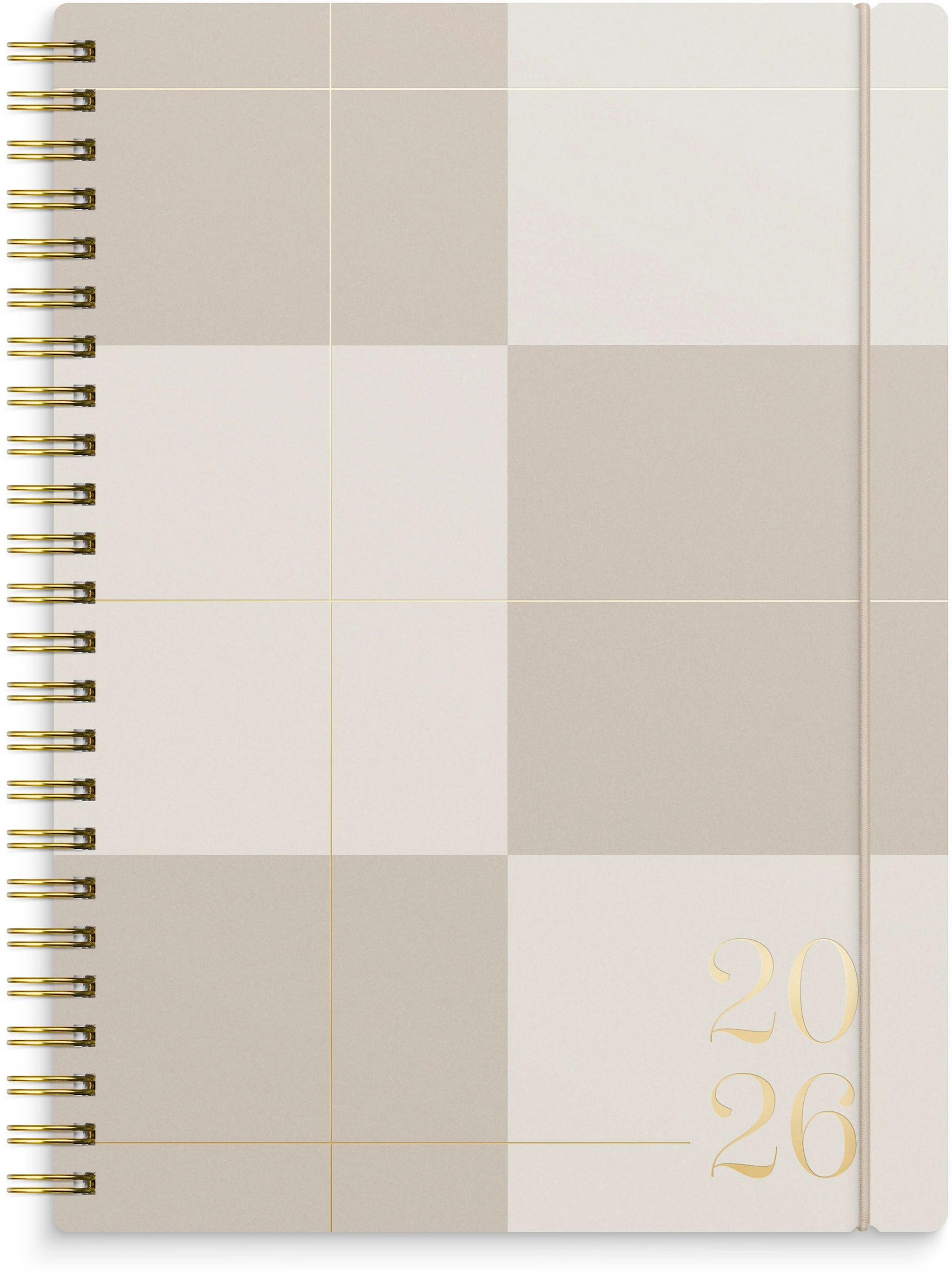 Tuotekuva ille Kalender 2026 A5 Senator Story Rutor Beige Burde