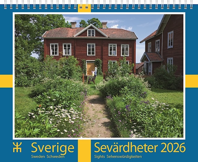 Produktbild 1 för Väggkalender Sverige Sevärdheter 2026 Almanacksförlaget