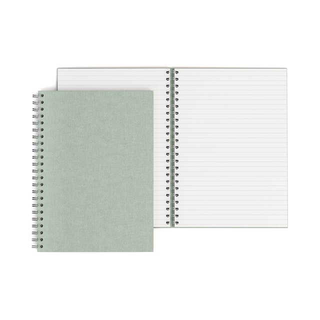 Produktbild 3 för Anteckningsbok A4 Linjerad Soft Teal 90 Blad Bigso Box of Sweden