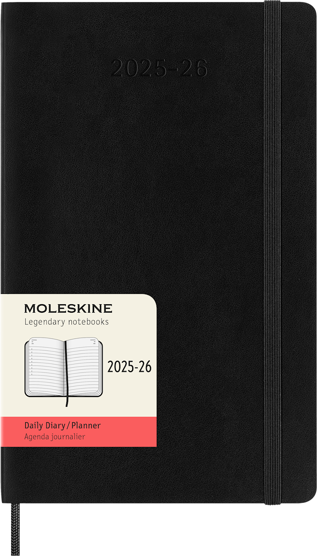 Produktbilde 1 for Kalender 18M 25/26 Classic Soft Daily Large Svart Moleskine