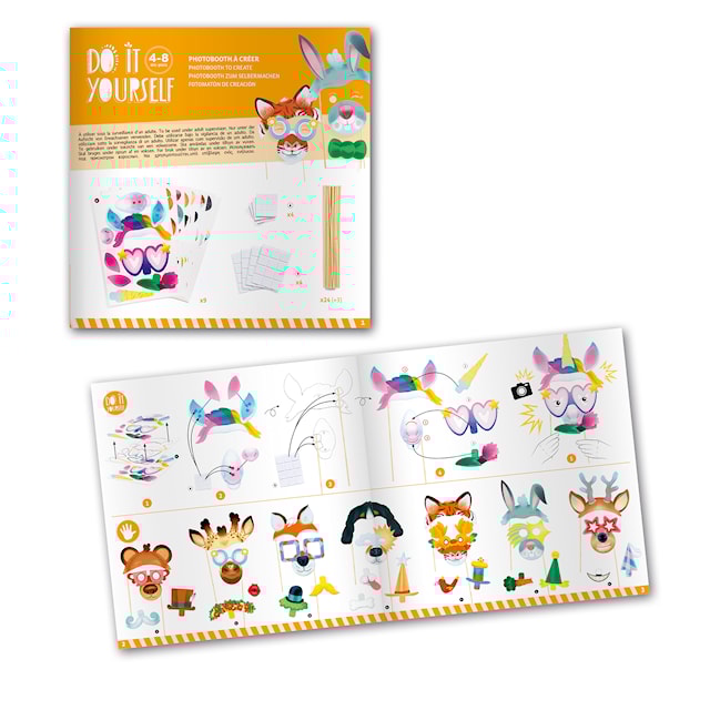 Tuotekuva 2 - Tee-se-itse-valokuvanaamiosarja Djeco-juhliin