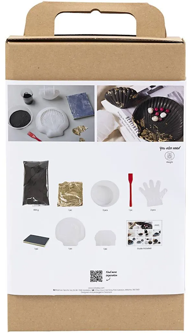 Produktbild 2 för DIY Kit Resingjutning Snäcka Svart Guld Creativ Company