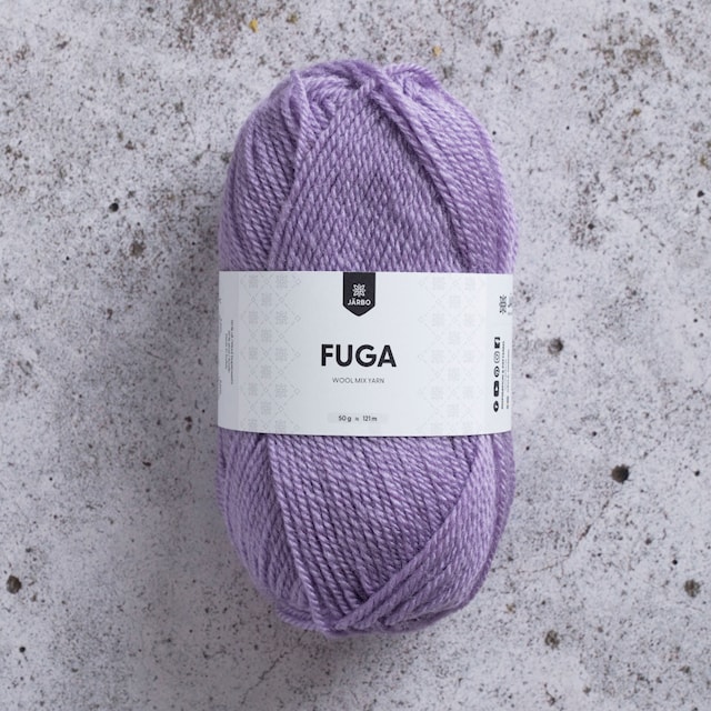 Fuga Garn Ullmix 50 g Orkidélila (60122) Järbo