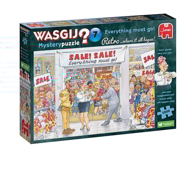 Produktbilde 3 for Wasgij Retro Mystery 7 everything must go Puslespill 1000 brikker, Jumbo