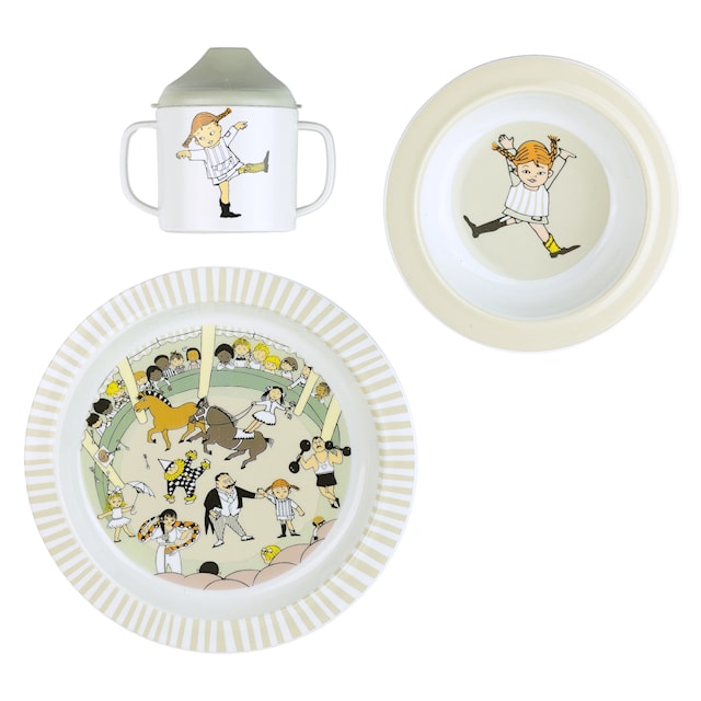 Produktbilde 1 for Pippi Sirkus Barneservise 3-delt Rätt Start