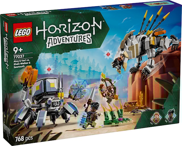 Produktbild 1 för Aloy och Varl mot Sköldkryp och Sågtand LEGO® Horizon (77037)