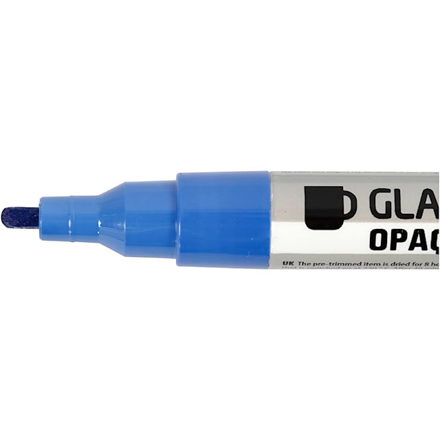 Tuotekuva 4 - Lasi- ja posliinitussi, paksuus 1-2 mm, läpikuultavat, värilajitelma, 12 kpl/ 1 pkt