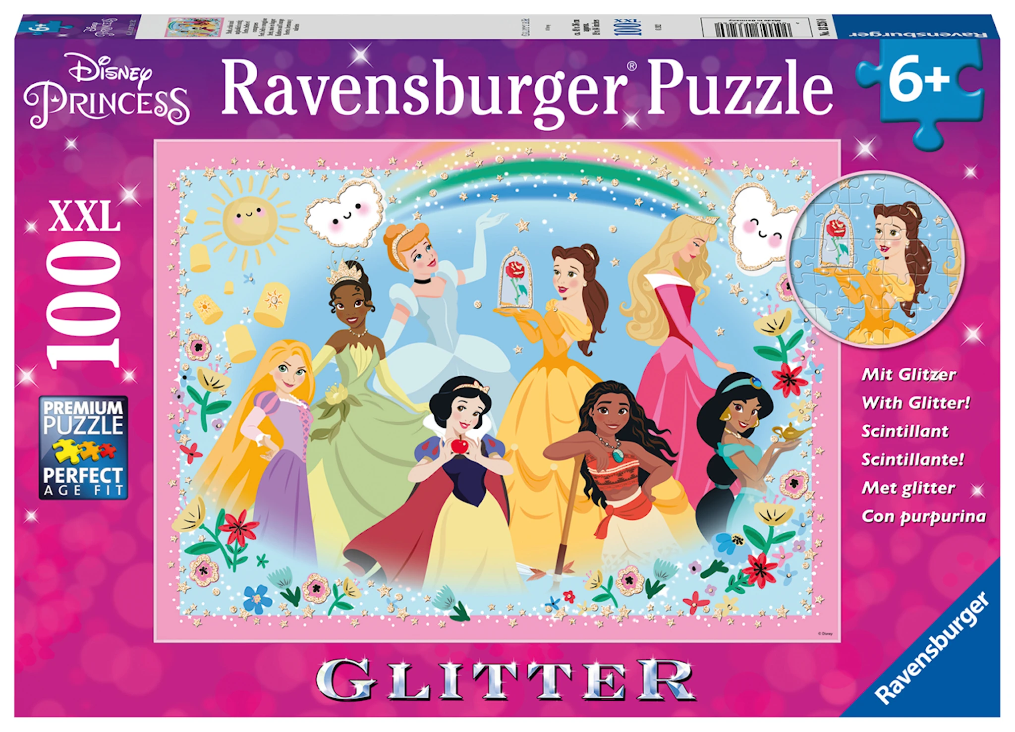 Produktbilde for Disney Prinsesser Sterk, vakker og modig Puslespill 100 brikker Ravensburger
