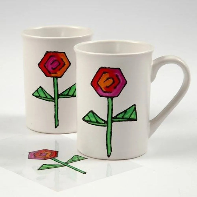 Produktbilde 4 for Krus, H: 10 cm, dia. 7,4 cm, 245 ml, hvit, 1 stk.