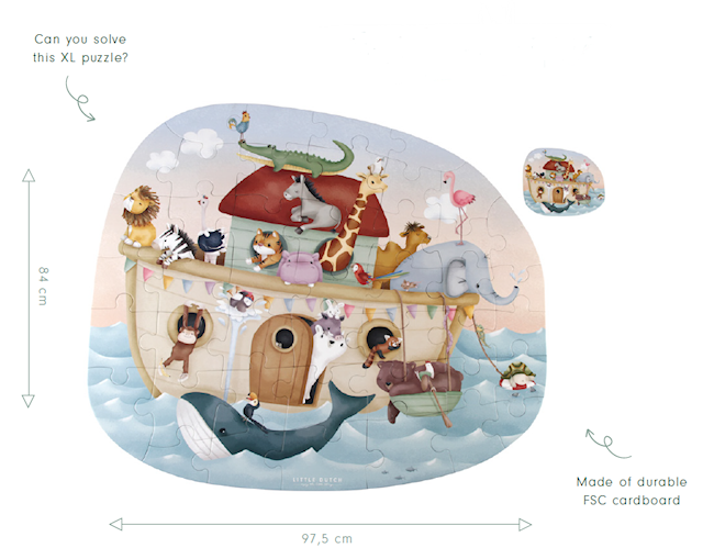 Produktbild 5 för Noahs Ark Golvpussel Little Dutch
