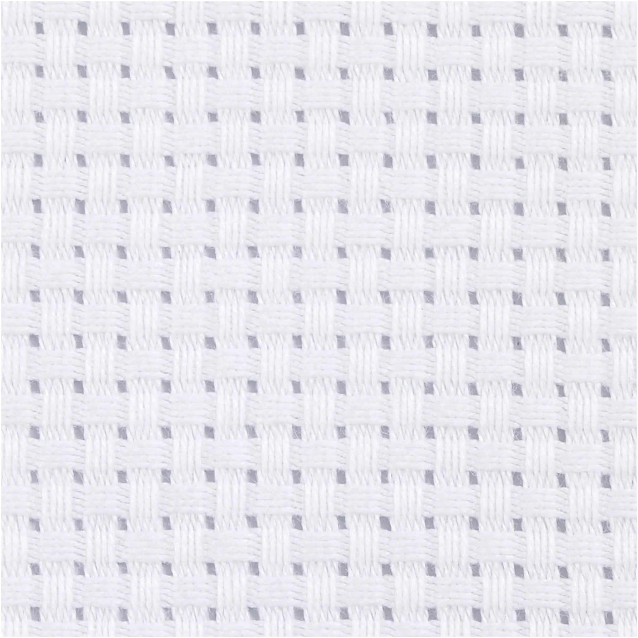 Tuotekuva ille Aida kangas, koko 50x50 cm, 35 ruutua per 10 cm, valkoinen, 1 kpl