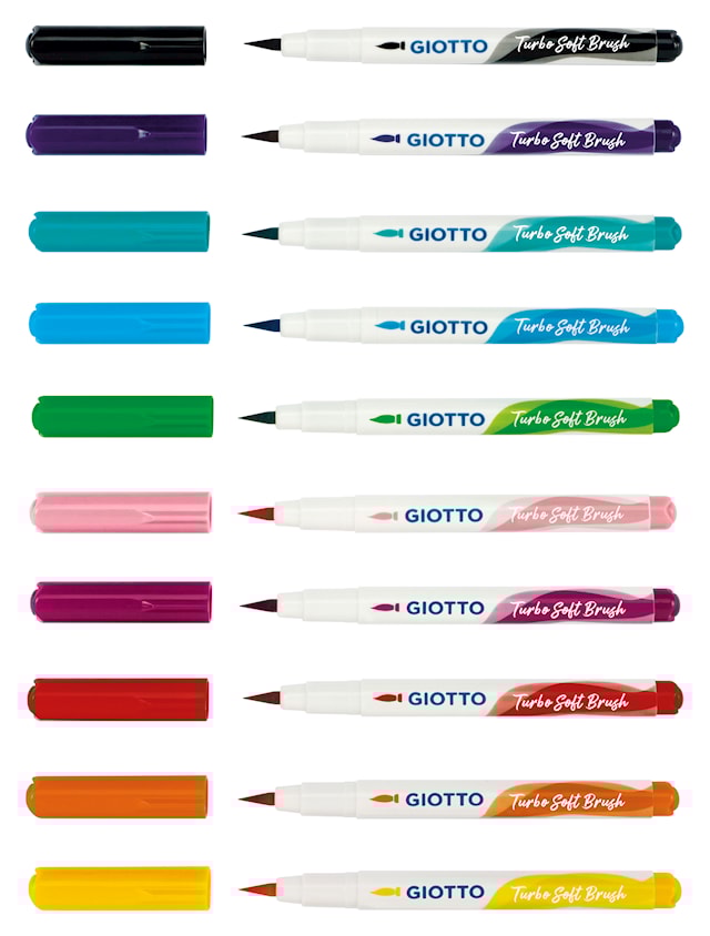 Tuotekuva 3 - Brushpen Vakiovärit 10-pack Giotto Turbo