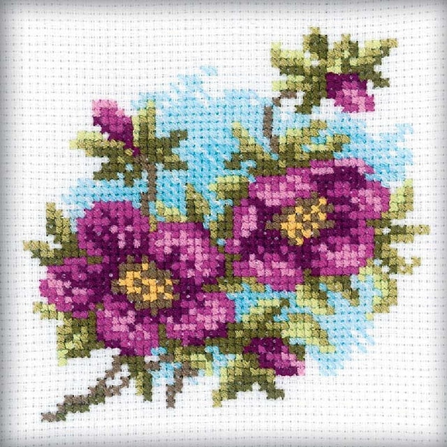 Broderikit Hellebore 10x10 cm RTO