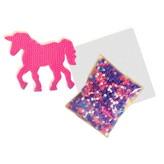 Tuotekuva 3 - Hamahelmisetti – Yksisarvinen Glow in the dark SES Creative