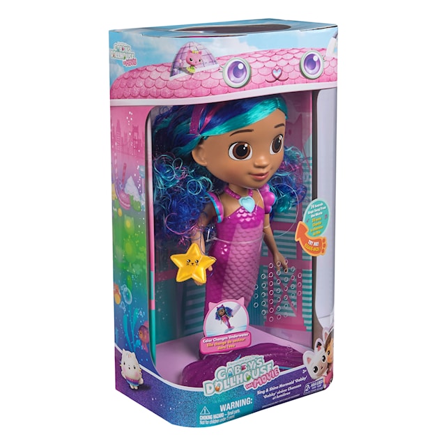 Produktbild 6 för Gabby's Movie Sing & Shine Mermaid Gabby Docka 36 cm