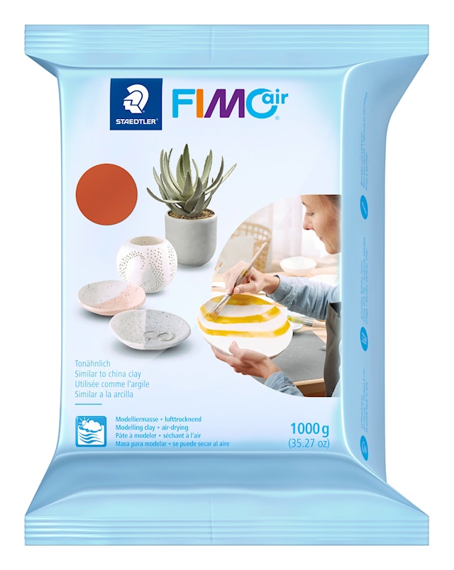 Produktbilde 1 for Fimo Air Modellermasse Lufttørkende Terrakotta 1000g Staedtler