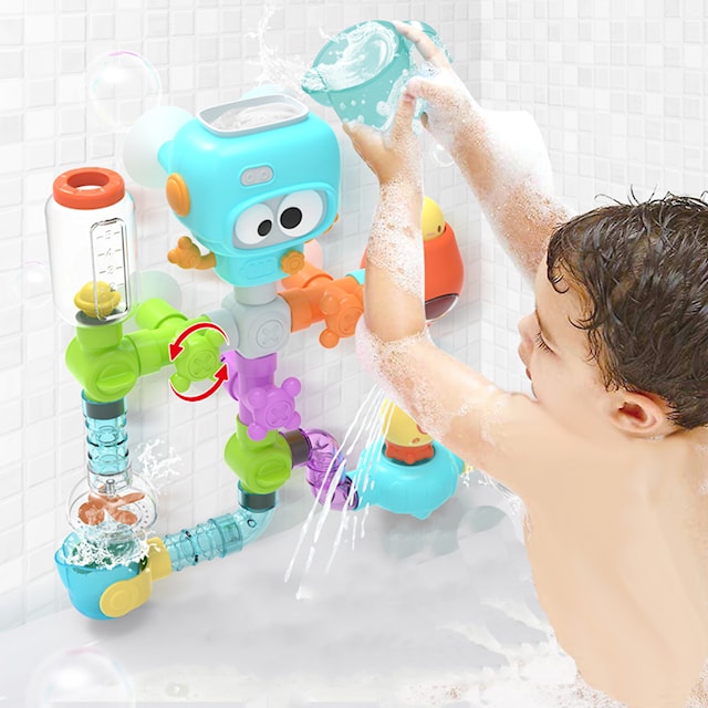Produktbilde 2 for Tub Fun! Badelek, Flow & Fill, Robot, 20 deler