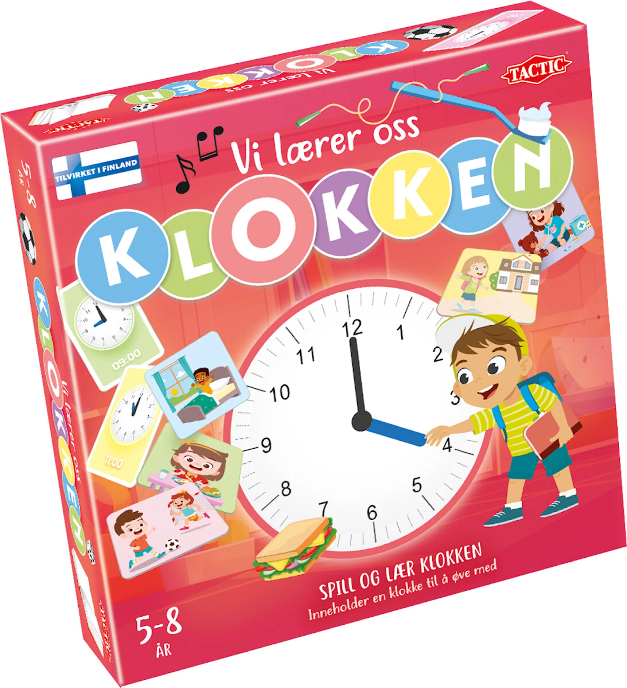 Produktbilde for Vi lærer oss klokken (NO) Tactic