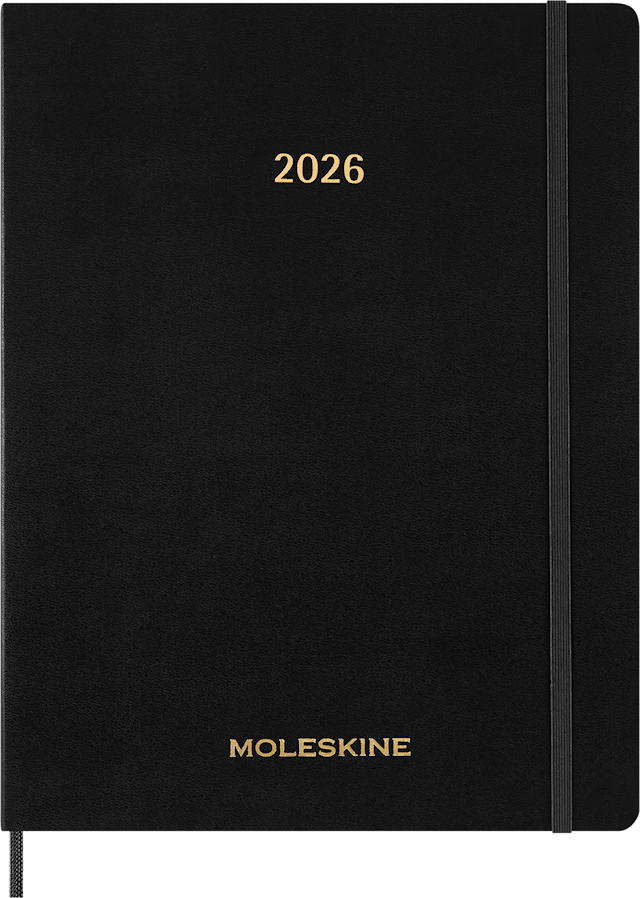 Produktbilde 1 for Kalender 2026 Essential Planner Weekly Vertical XXL Svart Moleskine