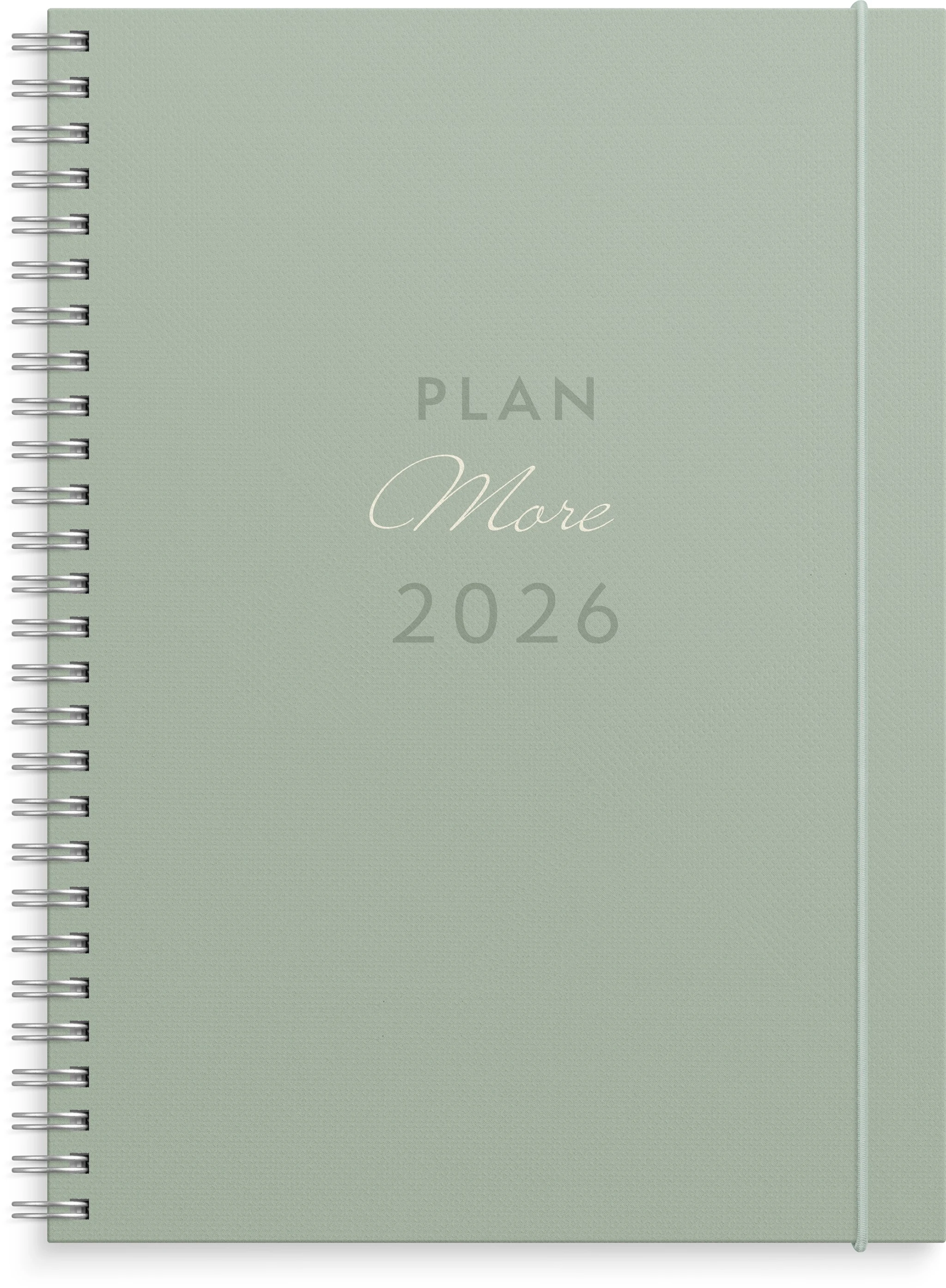 Produktbilde for Kalender 2026 A5 Plan More Grön Burde