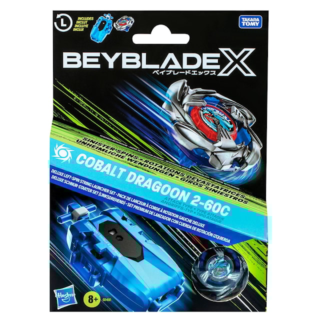 Tuotekuva 1 - Beyblade Burst BBX Deluxe Launcher & Top Cobalt Dragoon Beyblade Burst