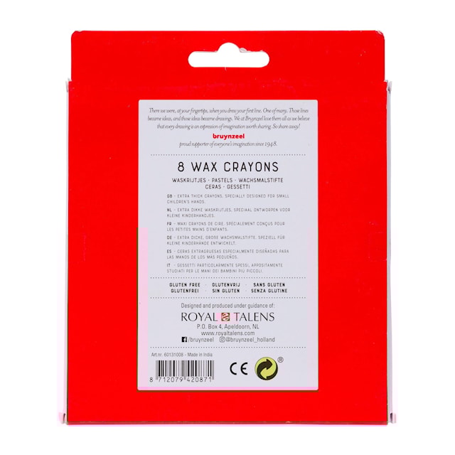 Produktbild 4 för Vaxkritor extra tjocka från 2 år 8-pack Bruynzeel